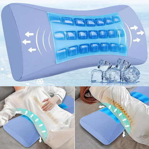 Lumbar Support Pillow for Bed Relief Lower Back Pain - New but scruffy packaging
