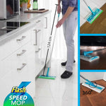 Flash Powermop Floor Cleaner Starter Kit with 2 wet pads, no box, scruffy handle