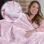 Dreamcatcher Luxurious Pink Faux Fur Throw Blanket 160 x130cm,new but original bag missing