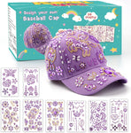 DIY Baseball Cap, purple, condition used - good, damaged box