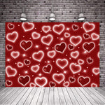 FENDROM RED Love Heart Valentine's Day Birthday Party Banner, condition new, no original packaging