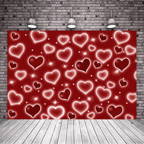 FENDROM RED Love Heart Valentine's Day Birthday Party Banner, condition new, no original packaging