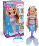 BABY born Mermaid, 43cm, New but missing crown and brush, open, scruffy box