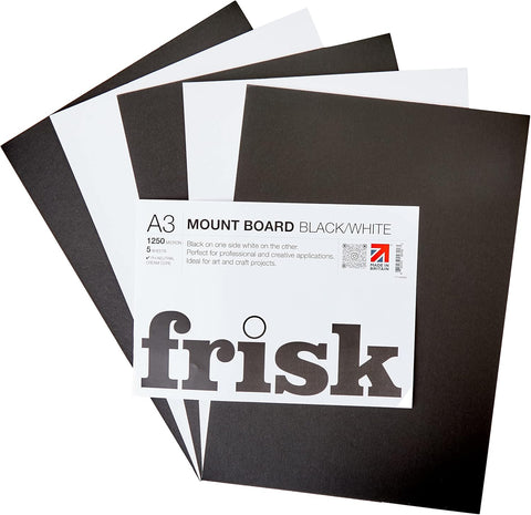 Frisk Dual Mount A3 Black/White Pack of 5, New, scruffy packaging