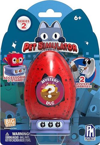 Pet Simulator Series 2 Lucky Block Playset, new condition, damaged packaging/egg (Ref TT53)