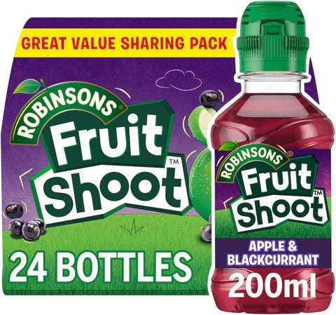 Fruit Shoot Apple & Blackcurrant, 200 ml (Pack of 24) best before 5/26