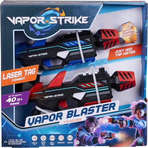 WowWee Vapor Strike Vapor Blasters 2 Player Pack, new but open-scruffy box