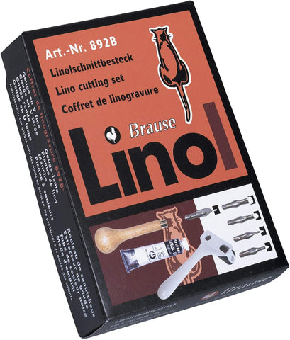 Brause  linocut set- new but scruffy box