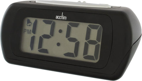 Acctim  Auric Alarm Clock, Black, one size, Synthetic, MEDIUM- new but dented box