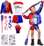 HK Kids Cos Quinn Costumes for Girls , SIZE 130 , new but one tattoo sheet is missing  , no original packaging