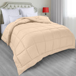 Utopia Bedding All Season Down Alternative Quilted Queen/Full Comforter , beige , new but original packaging missing