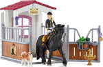Schleich Horse Club 42437, New but missing 5 items, open, scruffy box