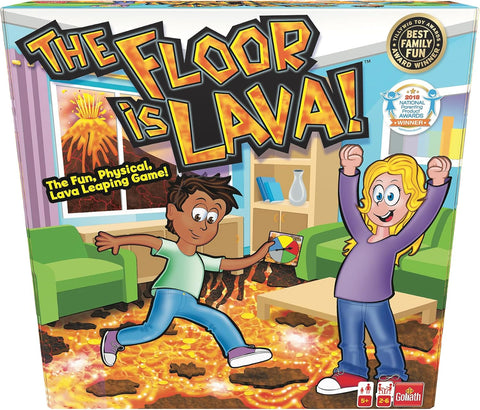 The Floor is Lava! The Fun, Physical, Lava Leaping Game, New, slightly scruffy box