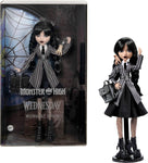 Monster High Wednesday Doll and Accessories, new but the handbag stap is broken , open-scruffy box