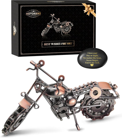 Signstek Vintage Handmade Motorcycle Ornament, condition new, open box