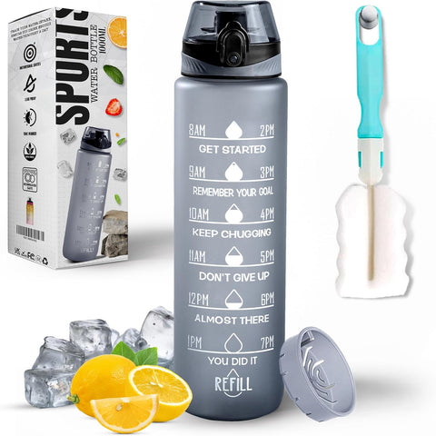 K-MART Water Bottle 1L, Sports Water Bottle , new , open scruffy box