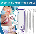 Teeth Cleaning Plaque Removal Kit, Oral Care for Personal Use 6Pcs, open, scruffy box