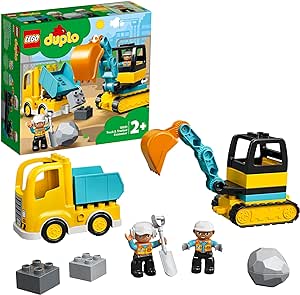 LEGO DUPLO Town Truck & Tracked Excavator, New but open, scruffy box