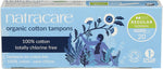 Natracare Organic Cotton Tampons Regular Without Applicator, 1 Pack of 20 Tampons- expiry date 07/26