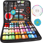 Sewing Kit,184 Pcs Premium Large Sewing Supplies with PU Case- new but damaged case holes on the top, missing sewing needles pin cushion and 1 measuring tape