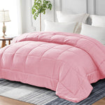 Whale Flotilla Reversible Duvet Single Size for All Seasons, 7.5 Tog Down Alternative 135x200 cm, Pink new but not in original packaging