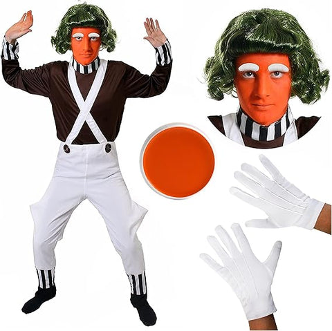 Adults Chocolate Factory Worker Fancy Dress Costume, size S, New, no original packaging