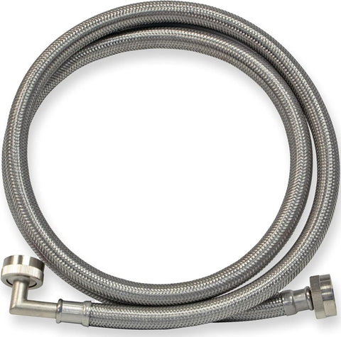 Eastman Washing Machine Hose with 90-Degree Elbow, 3/4 X 3/4'', 1,5m, New, open packaging