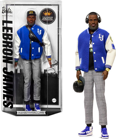 Barbie Signature LeBron James Kenbassadors Doll, New but open, scruffy box