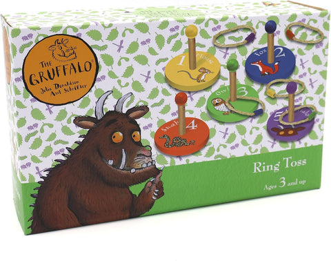 Robert Frederick Gruffalo Wooden Ring Toss Set, New, open, scruffy box