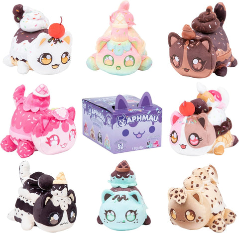 Aphmau 6” MeeMeow Mystery Plush – Ice Cream; 1 of 8 SUPPLIED, New, open, scruffy box