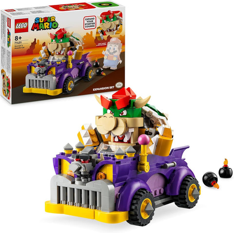 LEGO Super Mario Bowser’s Muscle Car Expansion Set 71431, New but open, damaged, scruffy box