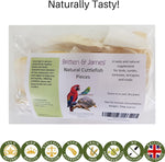 Britten & James Natural Cuttlefish Broken Pieces for Birds, approx. 200g- best before 12/25- scruffy pack