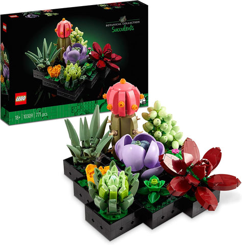 LEGO Botanicals Succulents 10309 new but open, scruffy box, all bags sealed inside