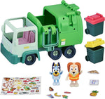 Bluey Garbage Truck Vehicle Playset, new but one garbage bin is missing