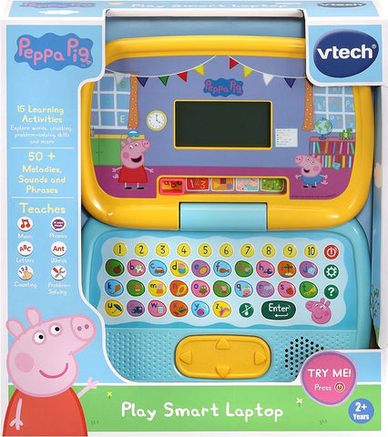 VTech Peppa Pig: Play Smart Laptop, condition used- very good, damaged box
