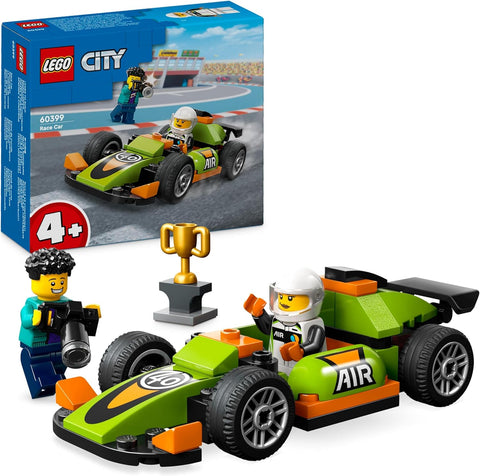 LEGO City Green Race Car Toy, like new , broken box ( ref tt137)