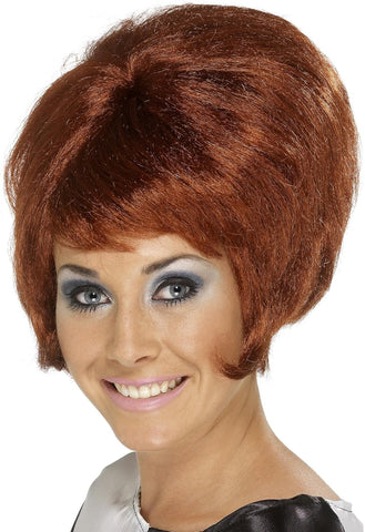 Smiffys 60s Beehive Wig, Auburn Short, New but slightly scruffy box