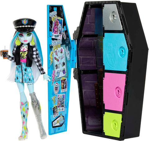 Monster High Doll and Fashion Set, Frankie Stein , accessories missing , like new , open box ( ref tt134)