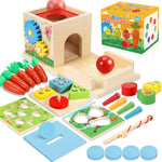 COOLJOY Montessori wooden  Toys for 1 Year Old , condition: new but scruffy packaging