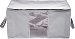 Amazon Basics Zippered Storage Bags with Window, Grey, Clear, 59.9 x 44.7 x 28.7 cm