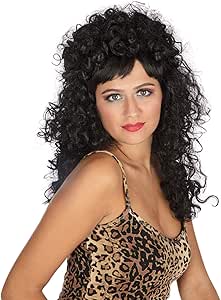 Bristol Novelty Womens/Ladies Curly Long Wig, new but open, scruffy box