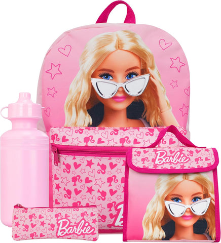 Barbie 4 Piece School Bag Set, New but scruffy packaging