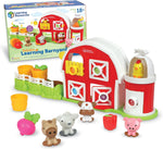 Learning Resources Peekaboo Learning Barnyard Playset, New but missing the duck, open, scruffy box