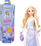 Mattel Disney Frozen Elsa Fashion Doll Set, New but doesn't spin, 5 stickers missing, open, damaged box