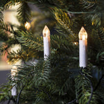 Lights4fun Indoor 20 Warm White LED Christmas Candle Tree Lights with Clips –new but open scruffy box