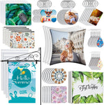 114pcs Sublimation Blanks Products Set, New but missing use manual, open, scruffy box