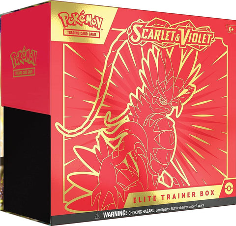 Pokémon Scarlet & Violet Elite Trainer Box, sealed, colour of box varies