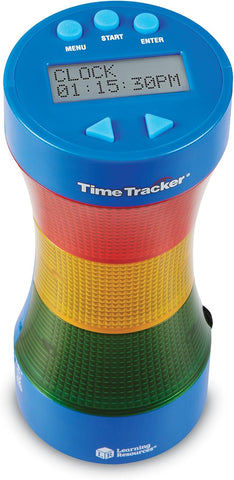 Learning Resources Time Tracker® Visual Timer & Clock, New, scruffy original box