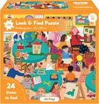 MORITOYS - Kindergarten Kids Puzzle, Look & Find, 34x50cm, condition new but open, broken box