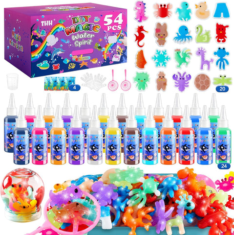 Aqua Fairy Water Gel Craft Kit DIY, Used- very good, complete, open, scruffy box